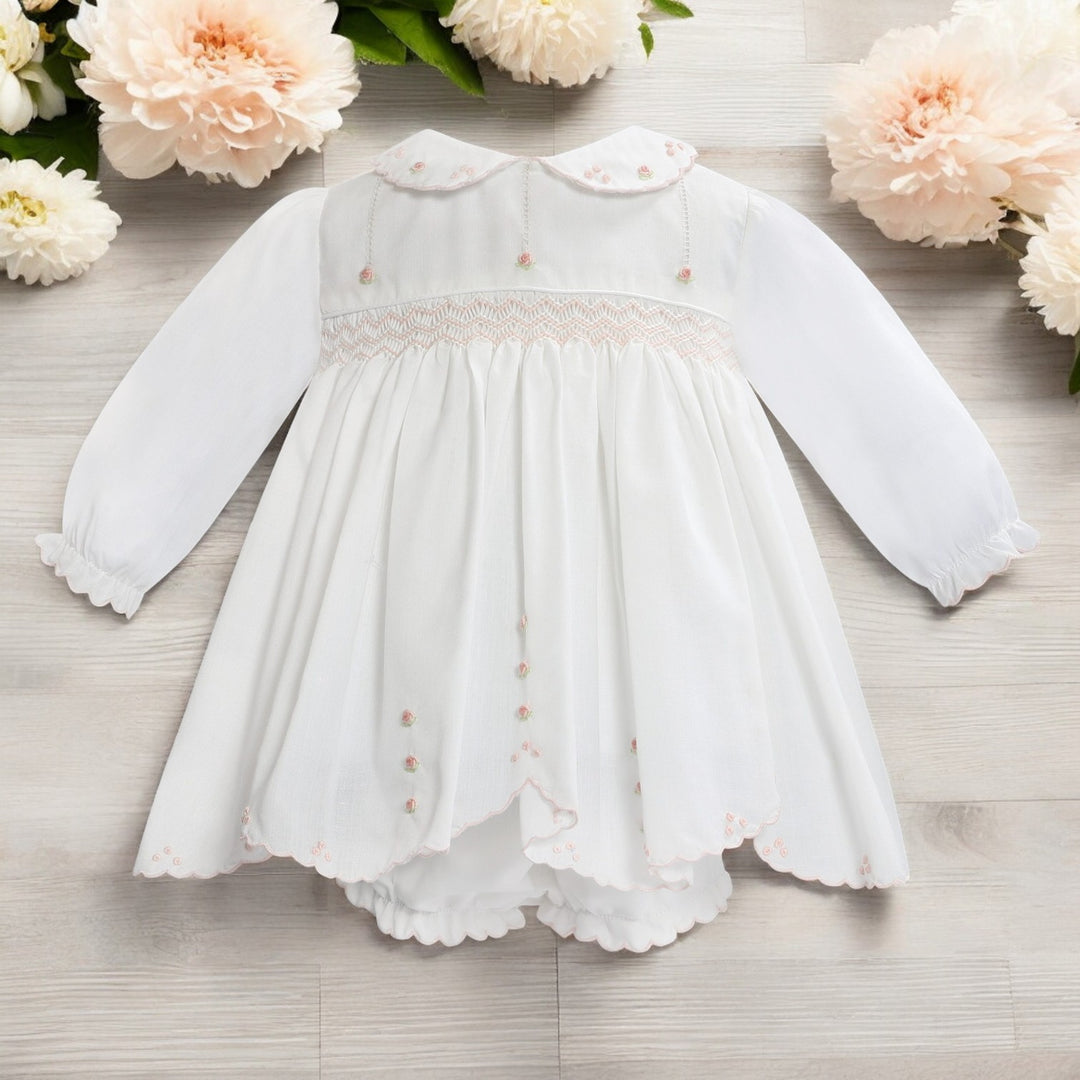 Sarah Louise Ivory & Peach Dress & Panty