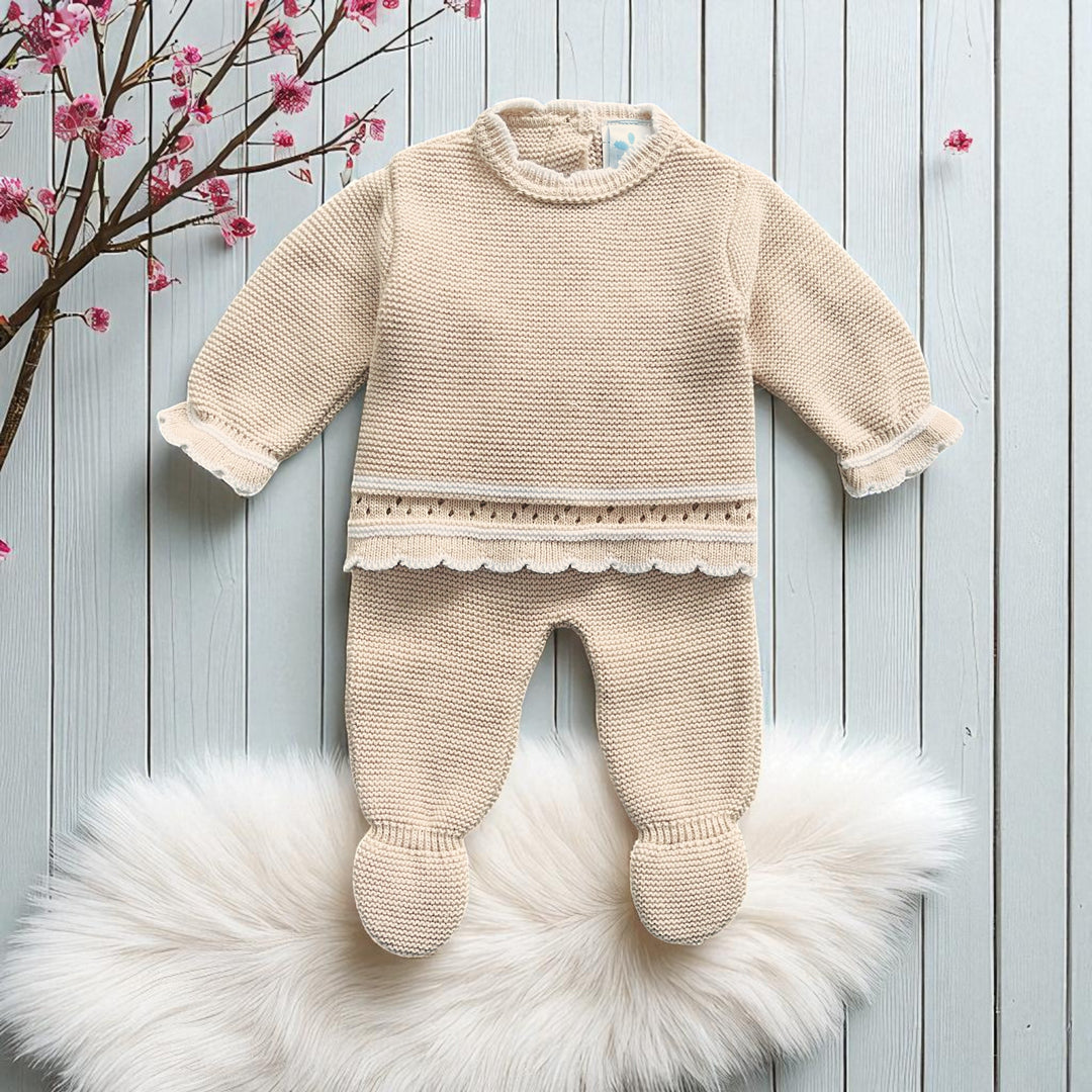 Sardon Stone & White Knitted Set