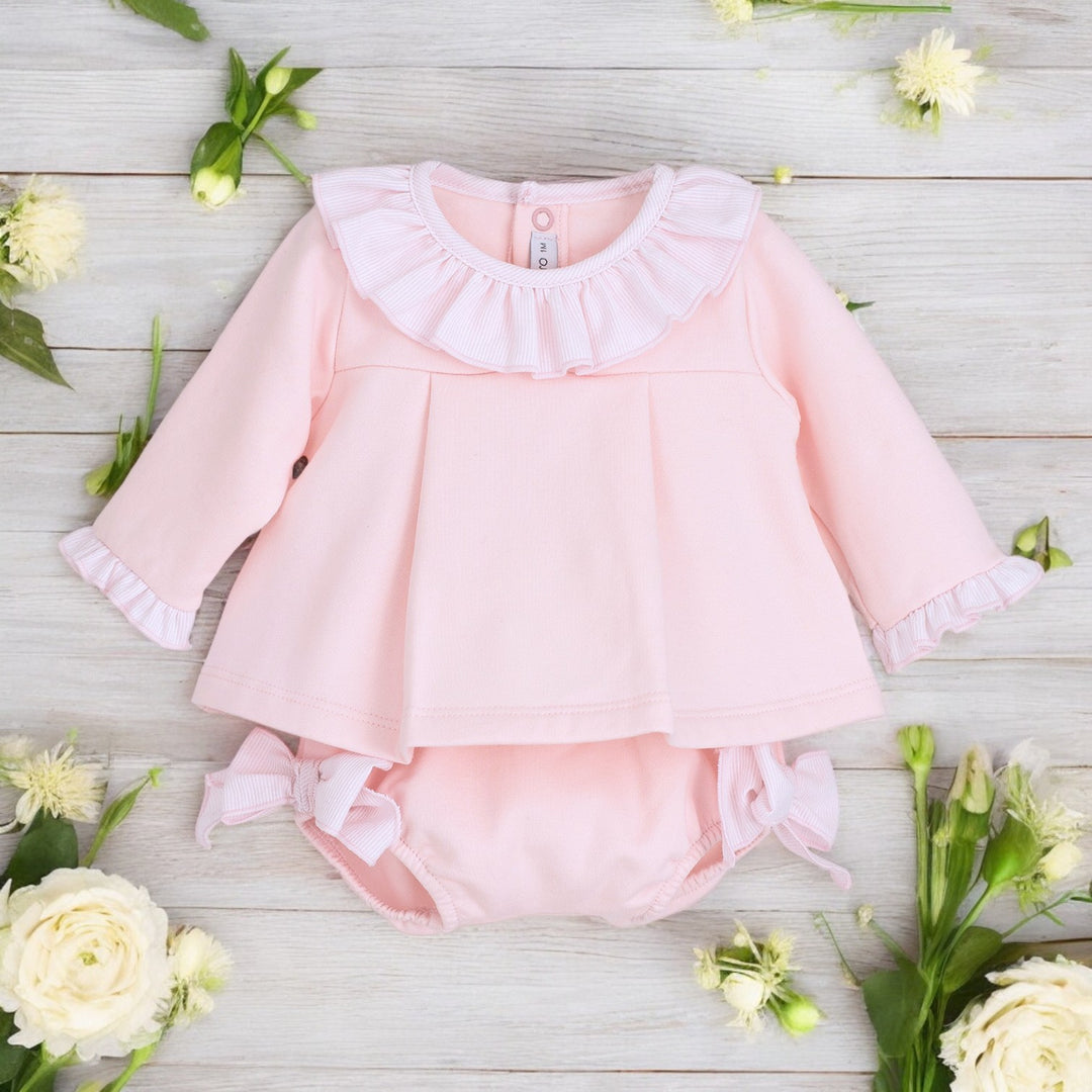 Calamaro Pale Pink Top & Bloomers