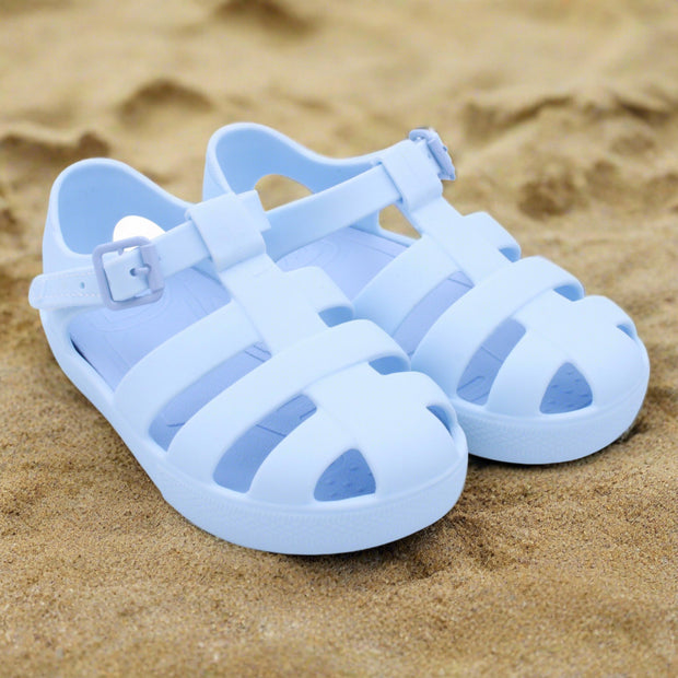 Marena Baby Blue Sandals Front