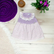 Lilac Half Knit Berry Dress