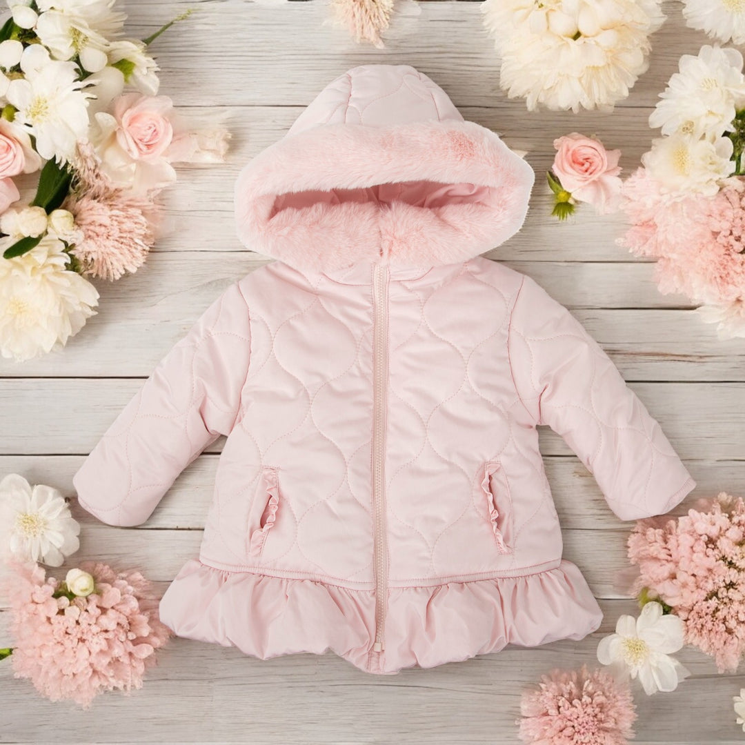 Tutto Piccolo Pink Padded Hooded Parka