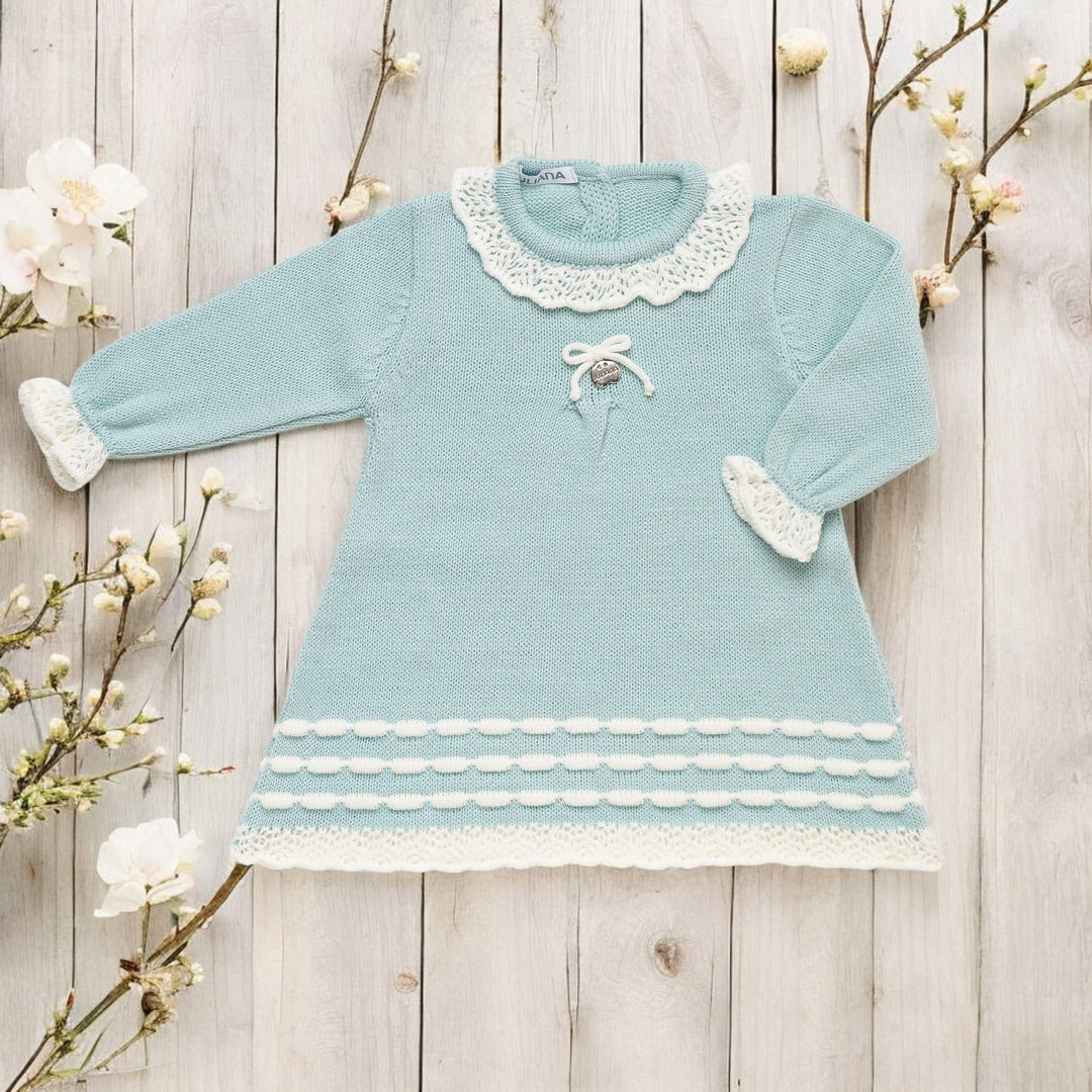 Juliana Green & Cream Knitted Dress