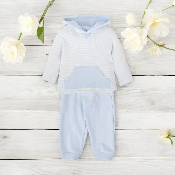 Tutto-Piccolo-Sky Blue Hooded Leisure Set