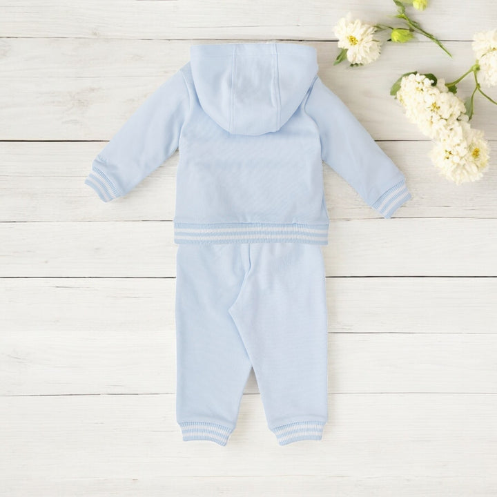 Tutto Piccolo Sky Blue Hooded Leisure Set Back
