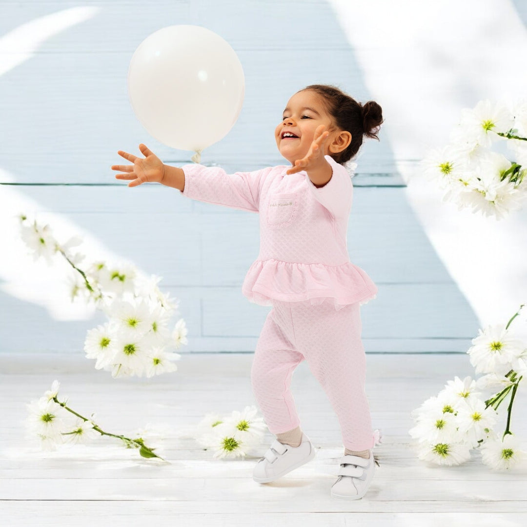 Tutto Piccolo Pink Jacquard Leisure Set