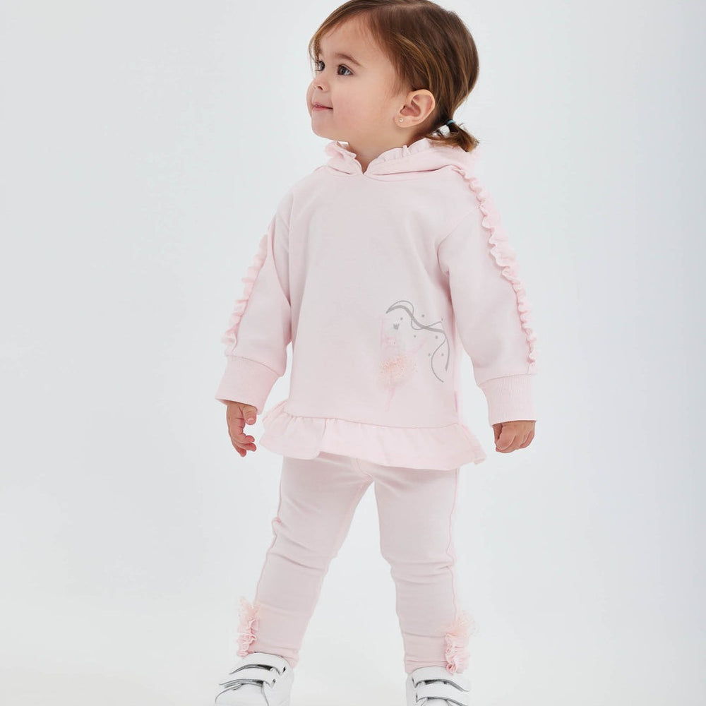 Tutto Piccolo Pink Ruffle Legging Set
