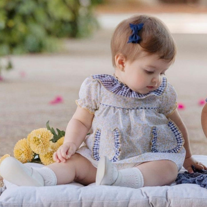 Miranda Yellow Floral Dress & Bloomers