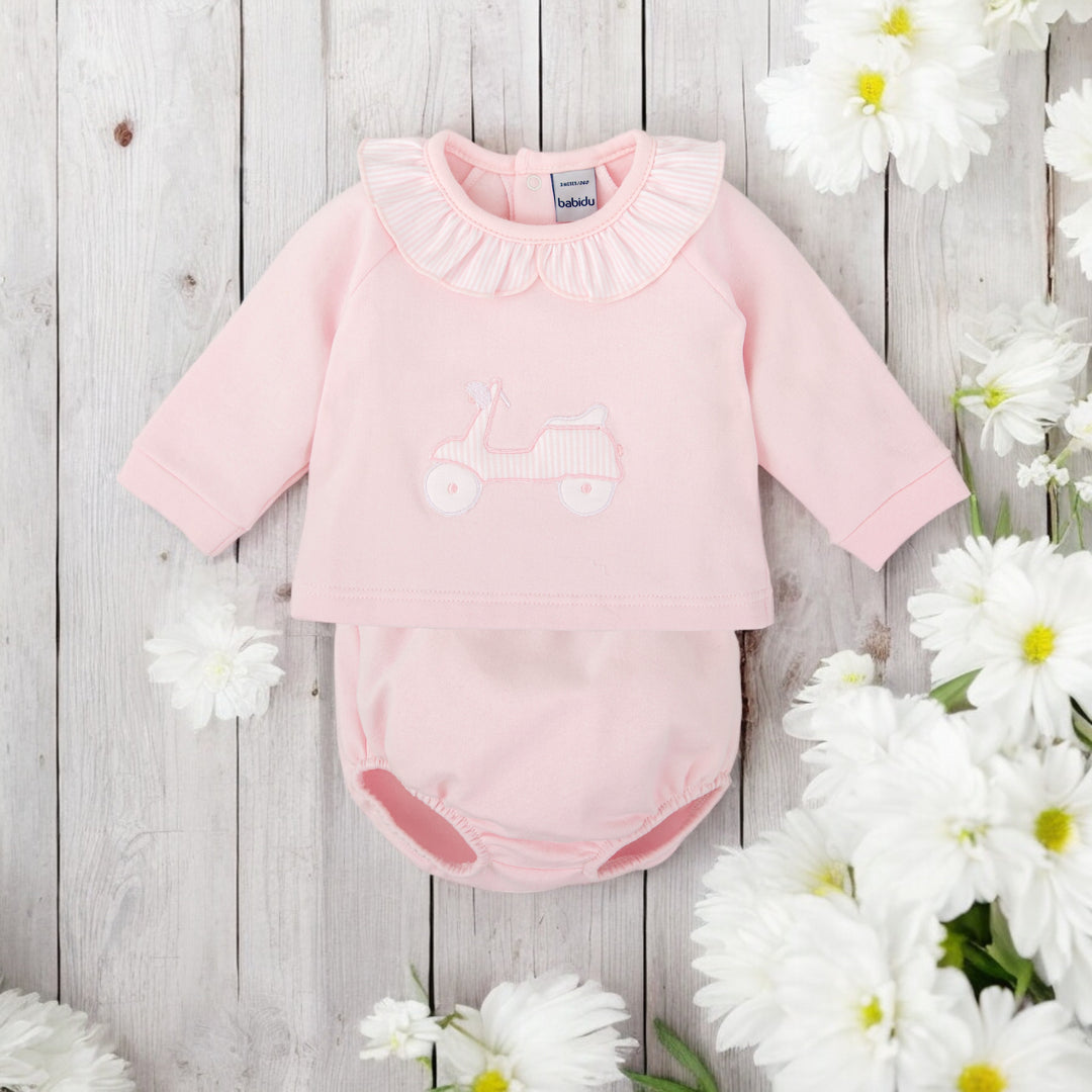 Babidu Girls Pink Leisure Jam Pant Set