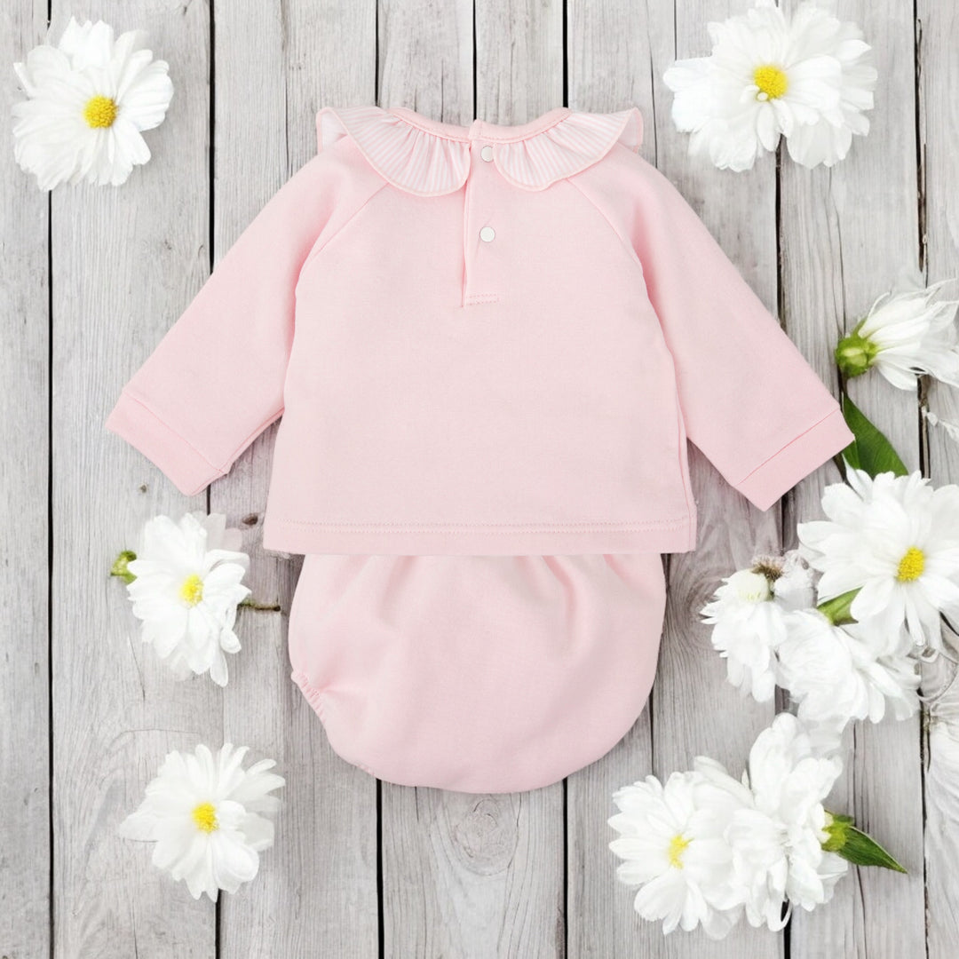 Babidu Girls Pink Leisure Jam Pant Set Back