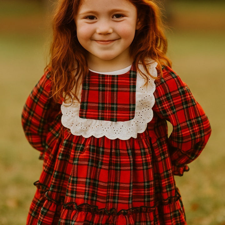 Rapife Red & Green Tartan Dress