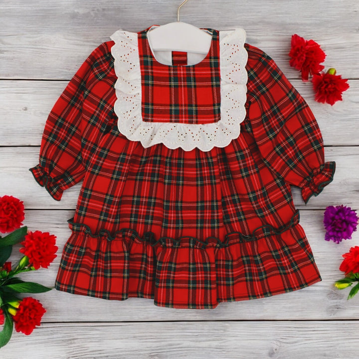 Rapife Red & Green Tartan Dress