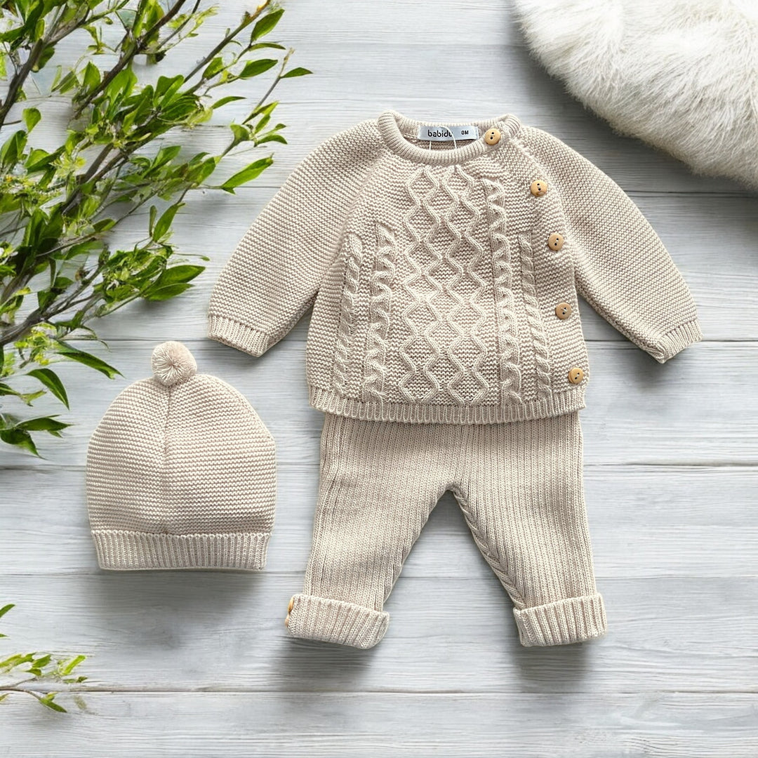 Sand Knitted Set