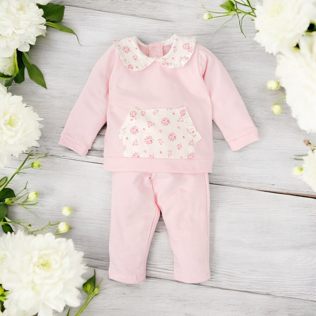 Babidu Girls Pink Knitted Leisure Set