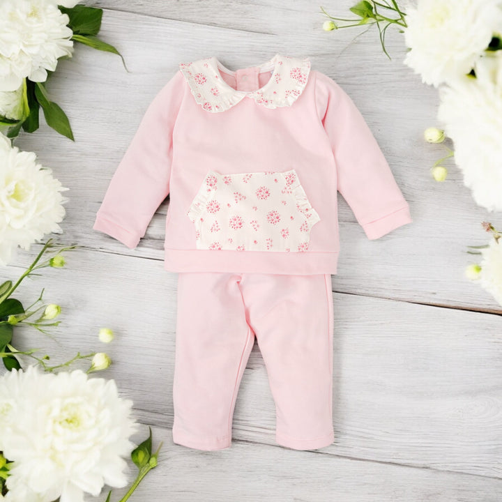 Babidu Girls Pink Knitted Leisure Set