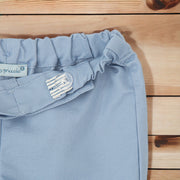 Blue & White Stripe Shirt & Shorts Set