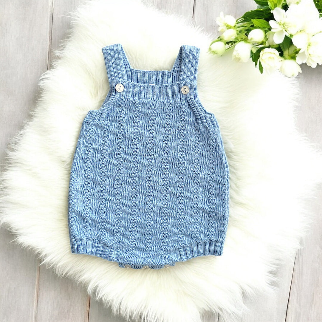 Baby Diff Cloud Blue Dungaree Romper & Top