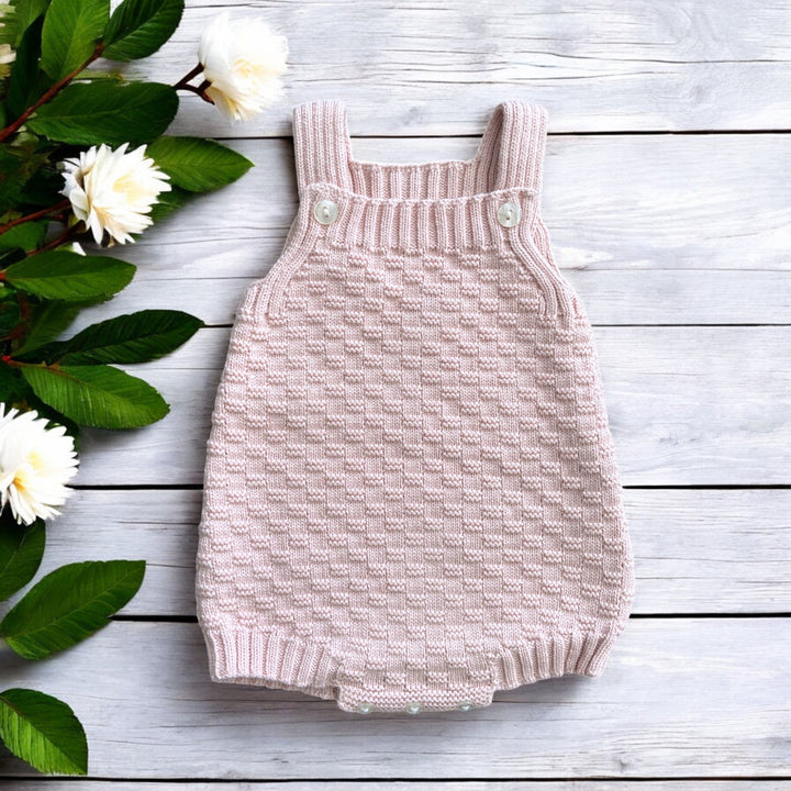 Baby Diff Rose Pink Dungaree Romper