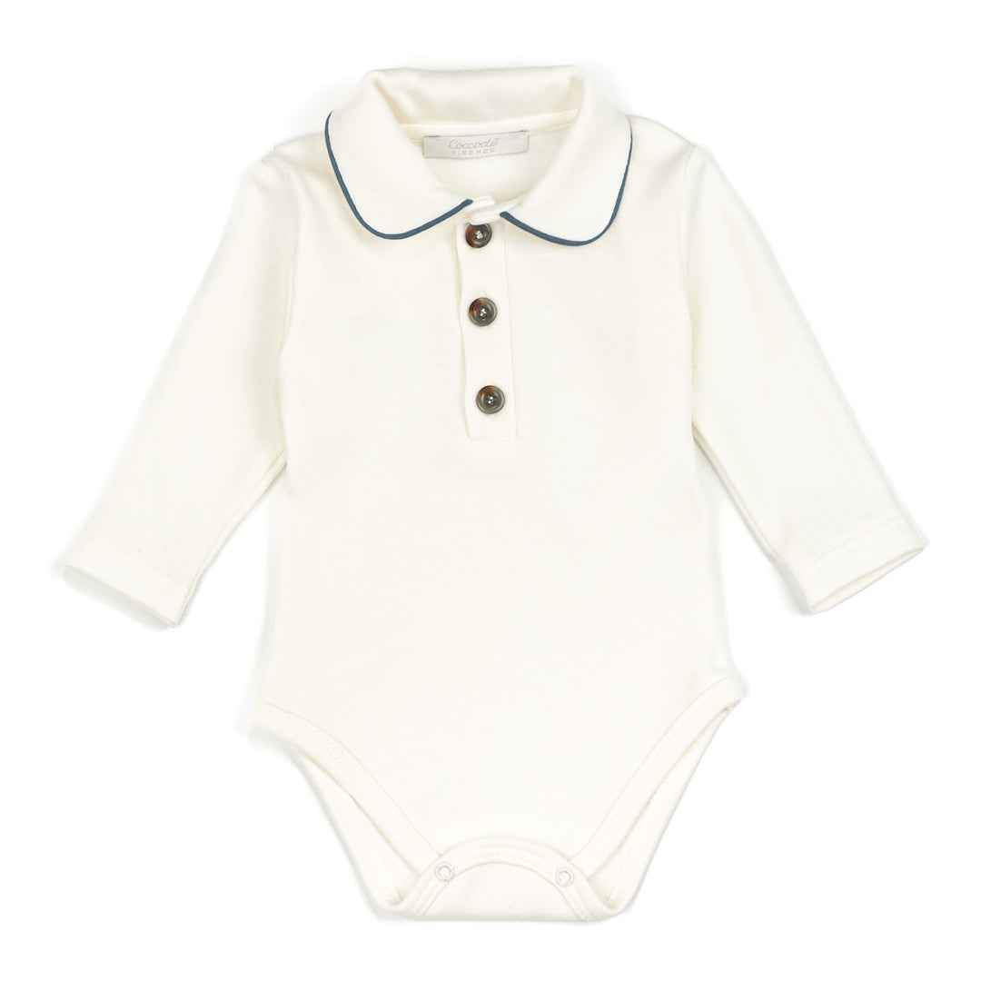 Cream Polo Bodysuit