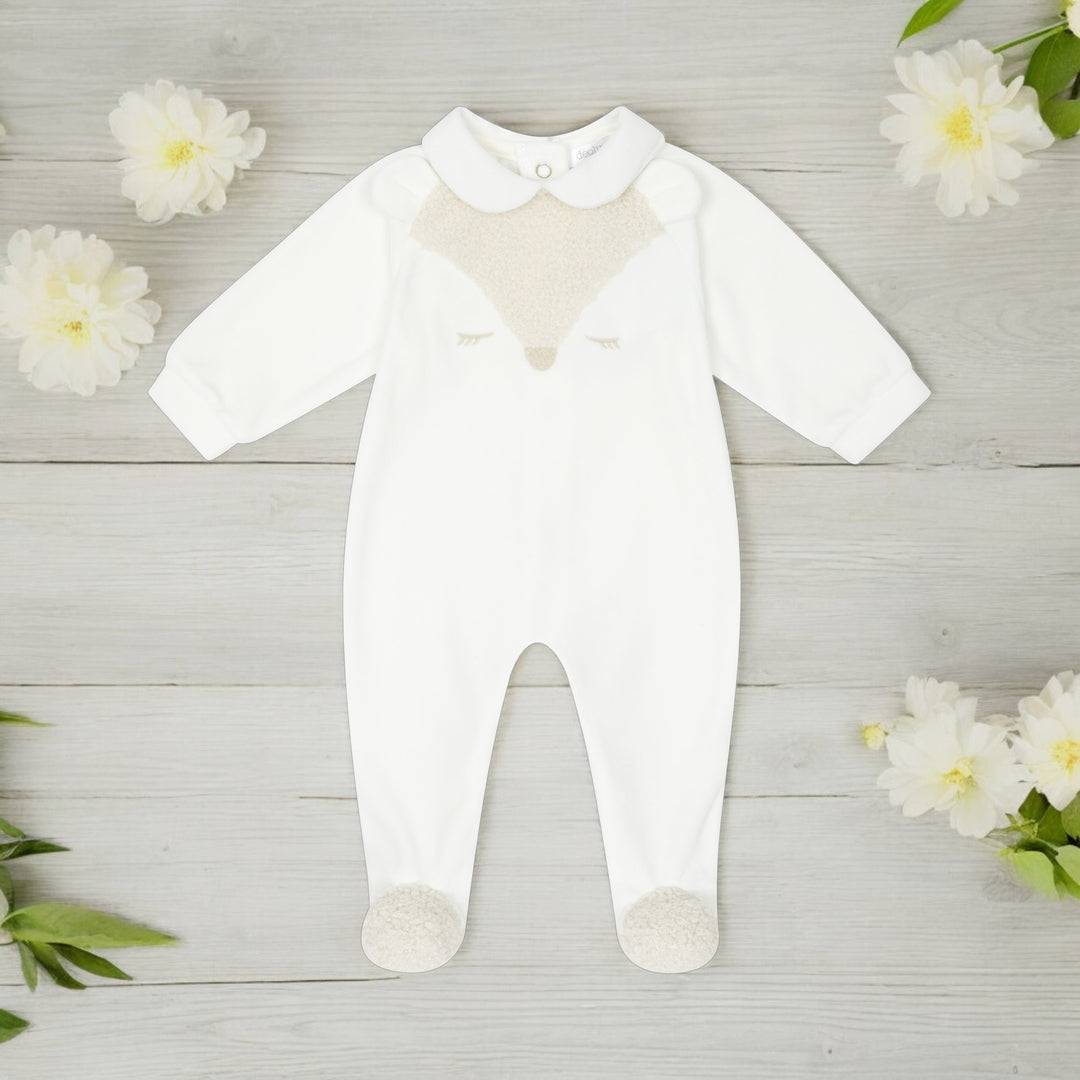 Deolinda Ivory Fox Sleepsuit