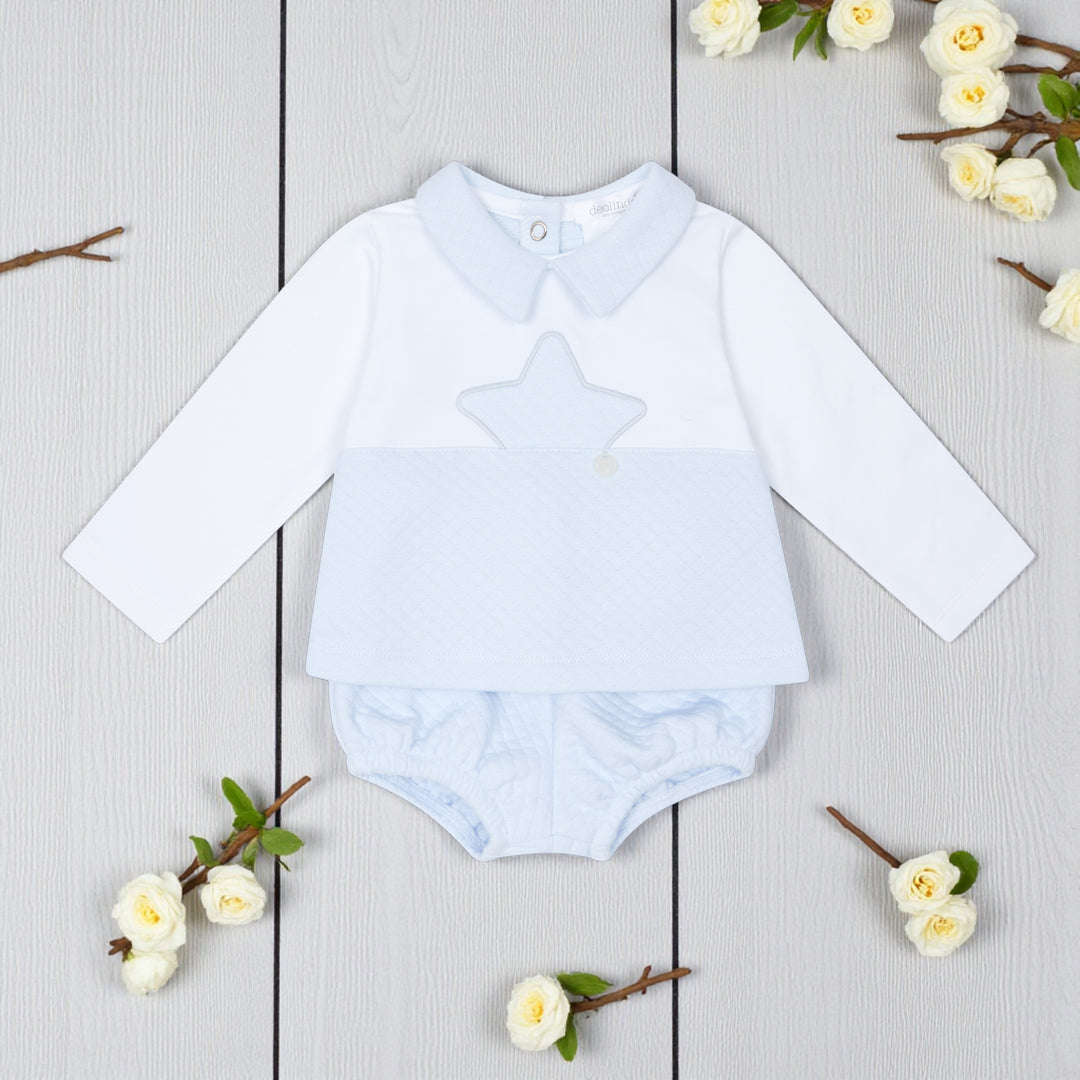 Deolinda Blue & White Star Jam Pant Set