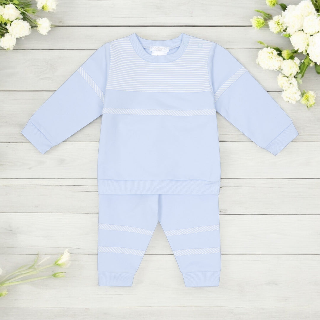 Deolinda Blue & White Leisure Set