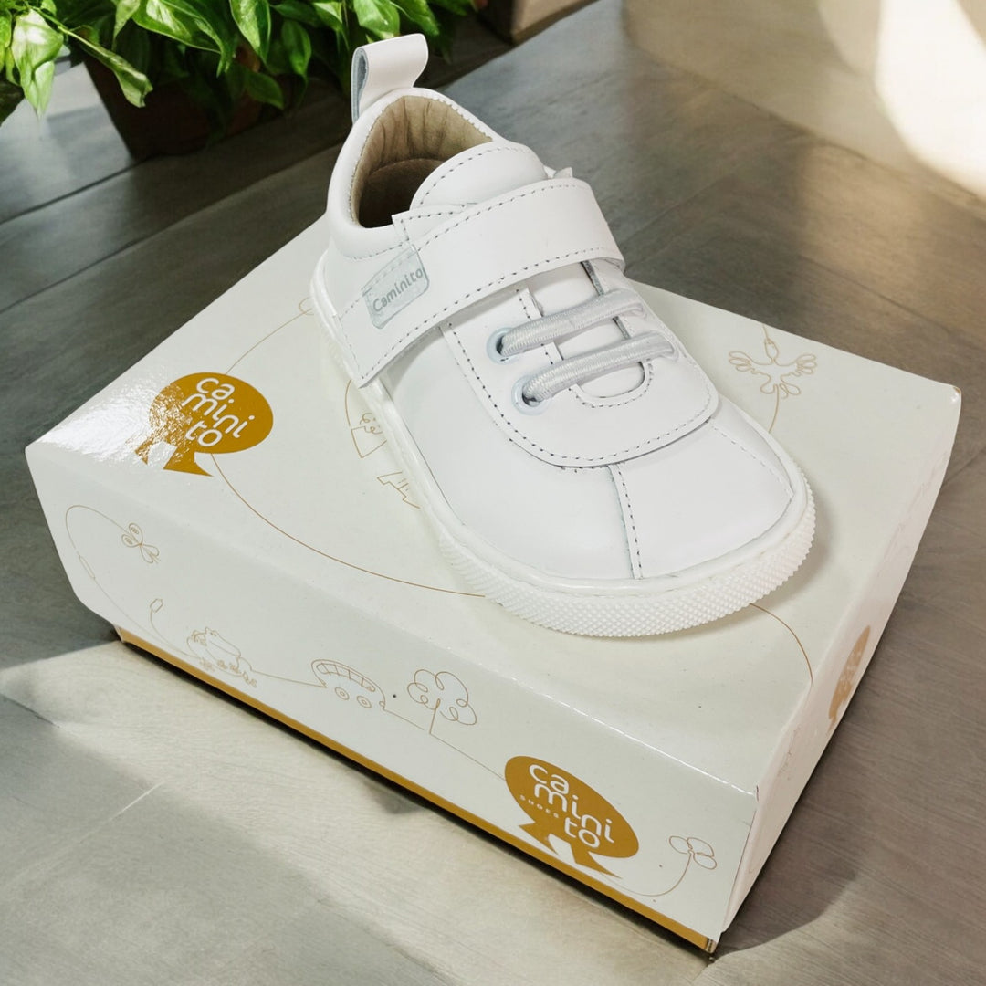 Caminito Boys White Casual Spanish Shoe 1