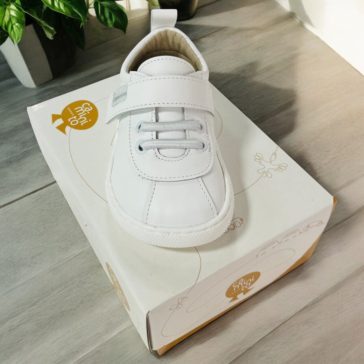 Caminito Boys White Casual Spanish Shoe 2