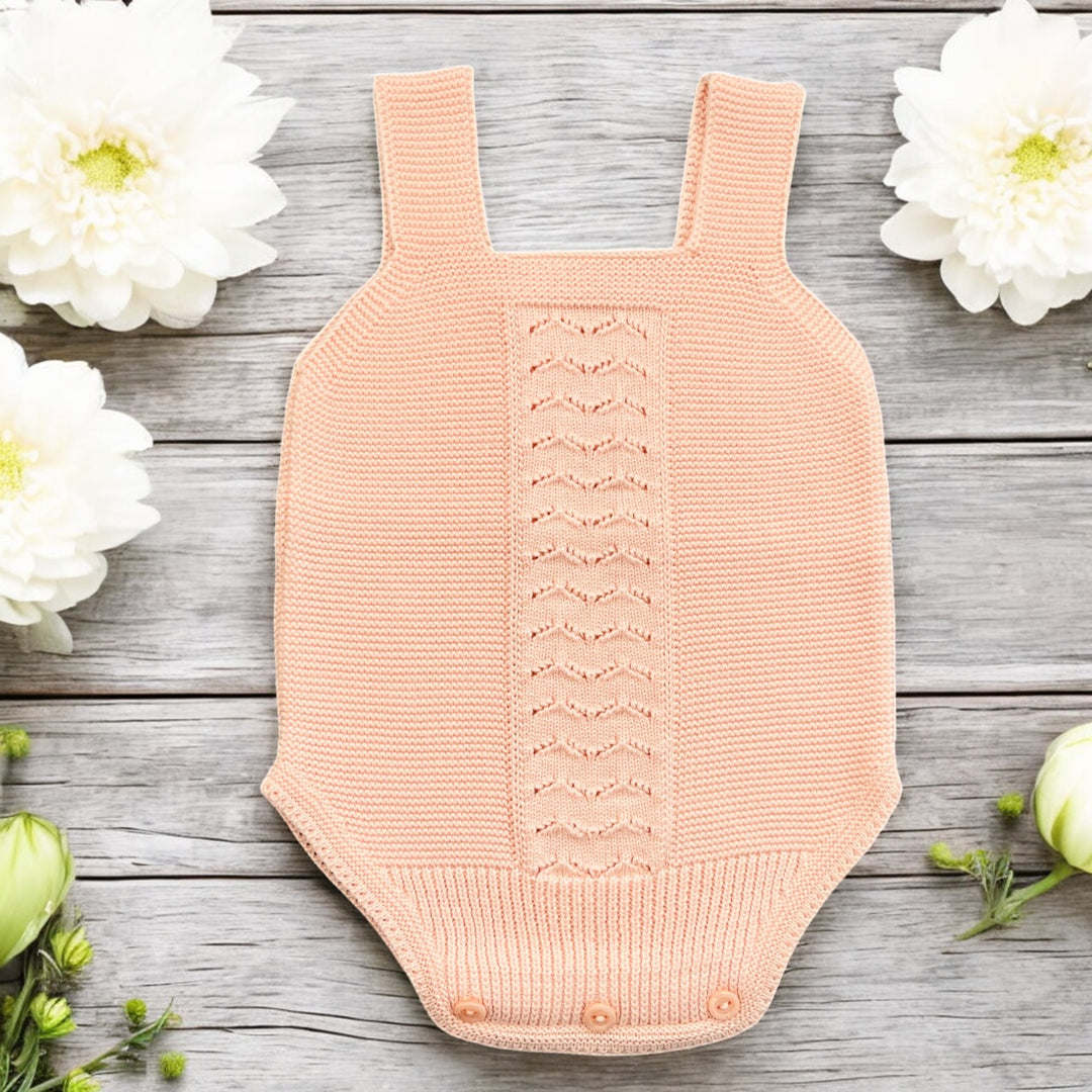 Artesania Granlei Peach Knitted Romper