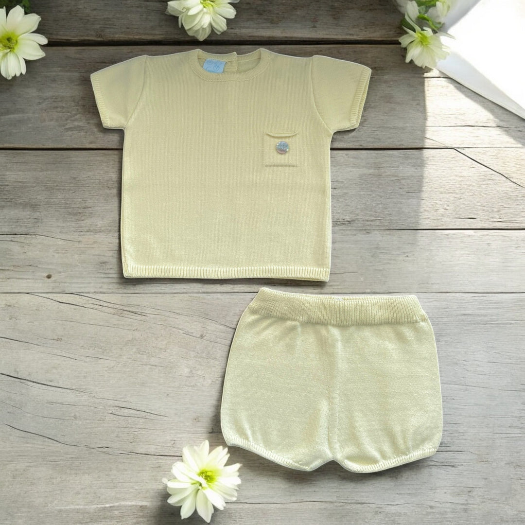 Artesania Granlei Lemon Knitted Short Set