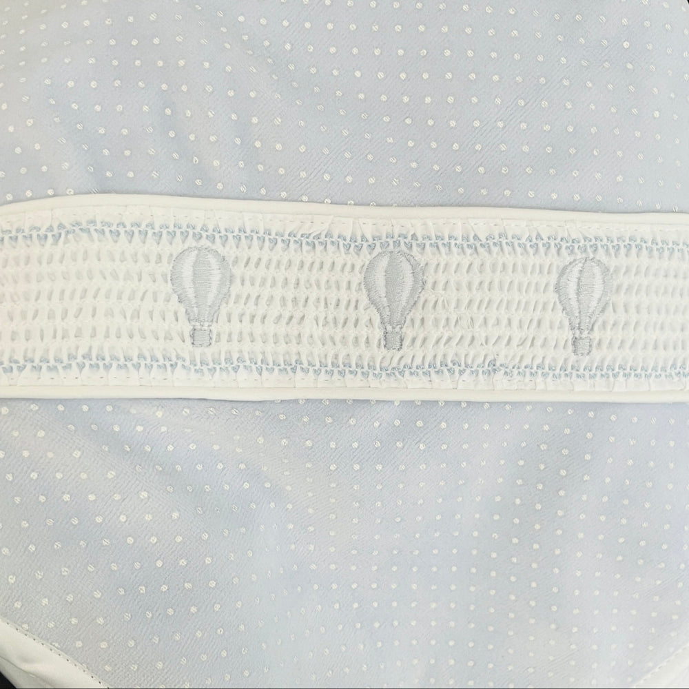 Deolinda Blue Velour Hot Air Balloon Shawl