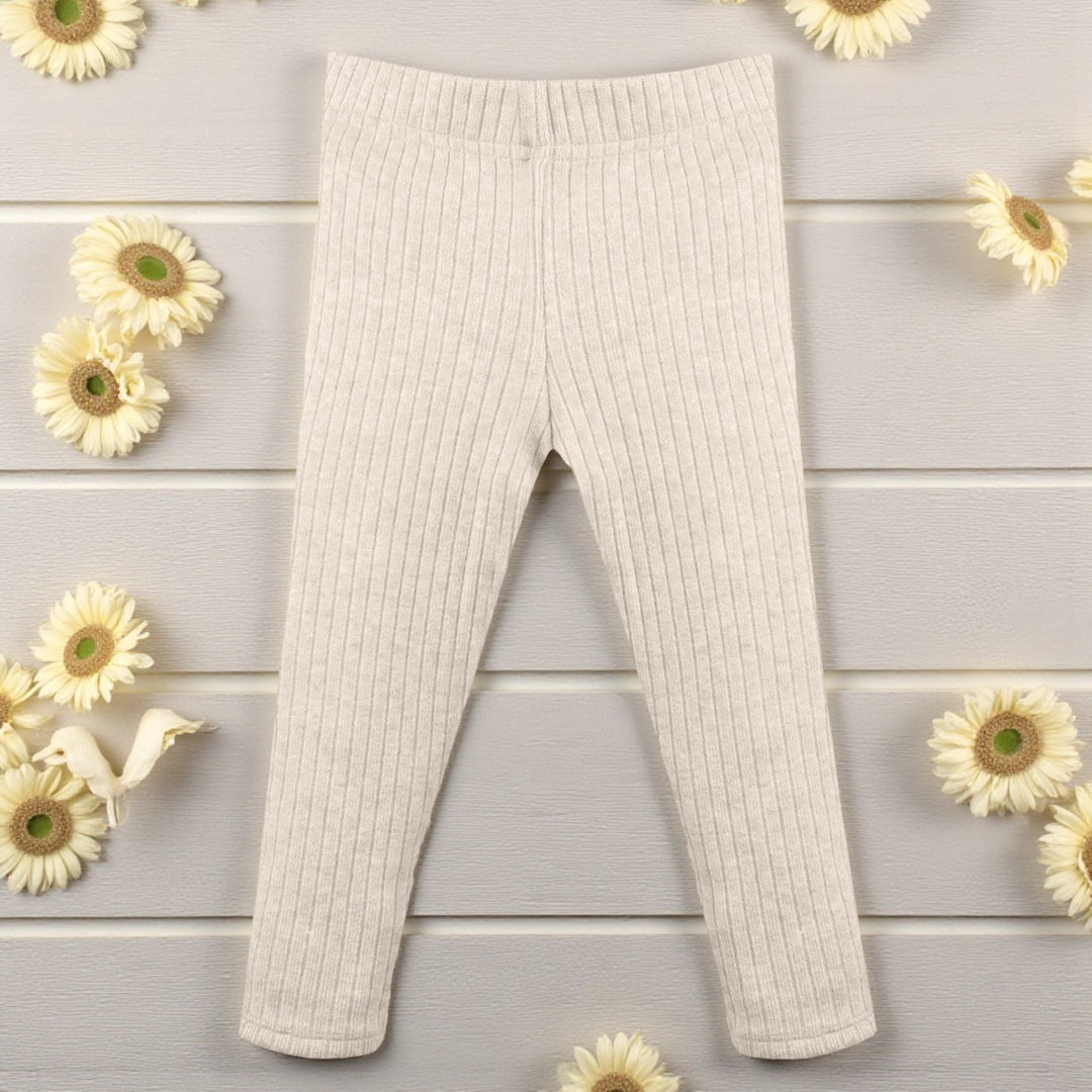 Jamiks Light Beige Ribbed Leggings