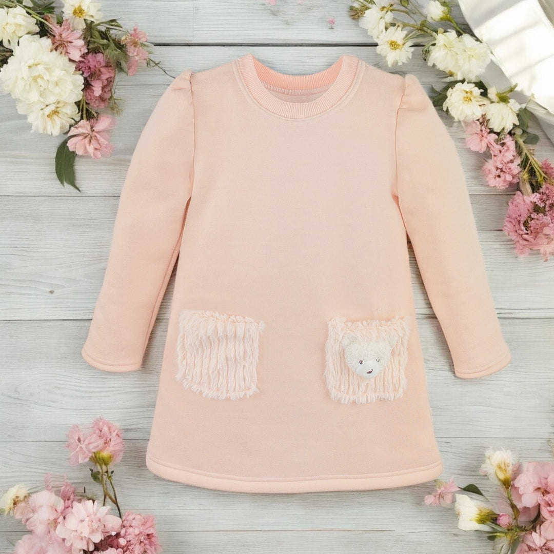Jamiks Peachy Pink Teddy Tunic