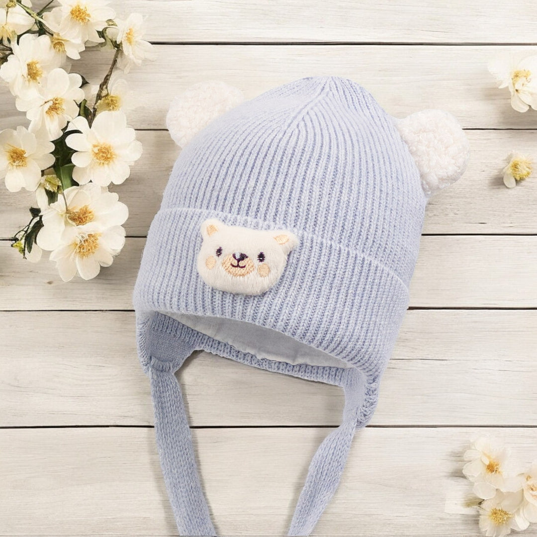 Jamiks Blue Knitted Teddy Hat