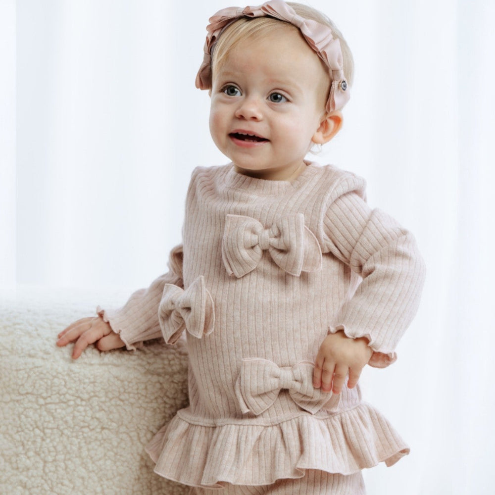 Jamiks Powder Pink Bow Top