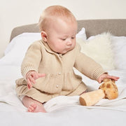 Taupe Knitted Pram Coat