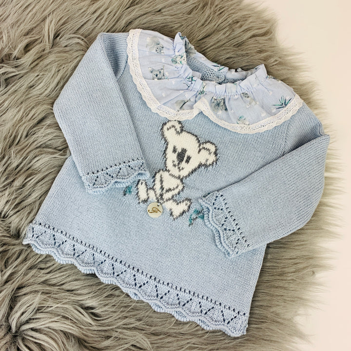 Dusky Blue Koala Knitted Top