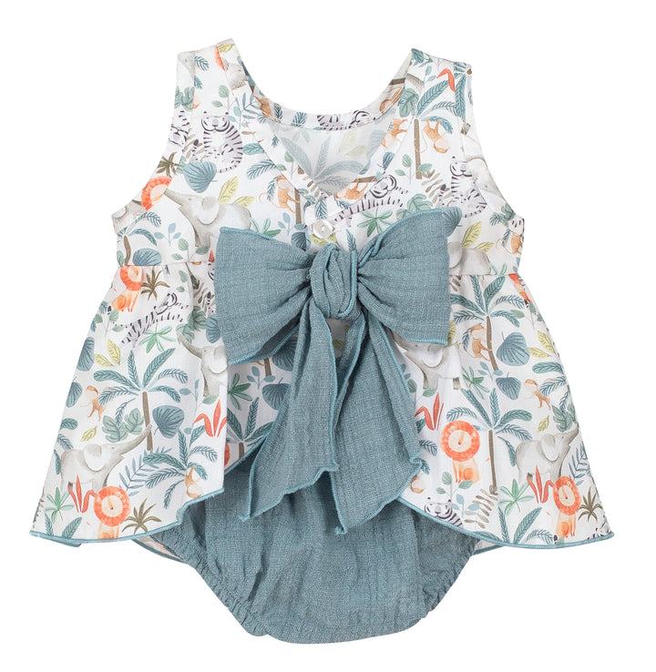 Jungle Print Blouse & Bloomers Back