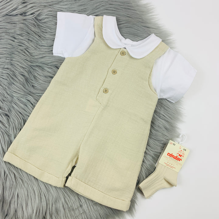 Sand Dungaree Romper