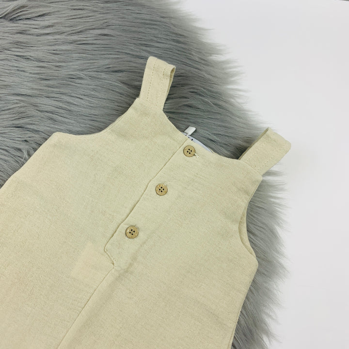 Sand Dungaree Romper Close
