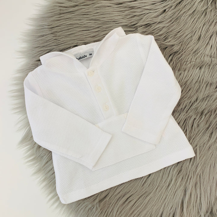 Duck Egg Shorts & Hooded White T-Shirt Set