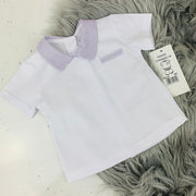 White & Lavender Spanish T Shirt