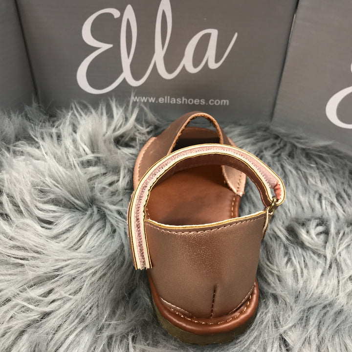 Matt Rose Gold Spanish Sandals Back