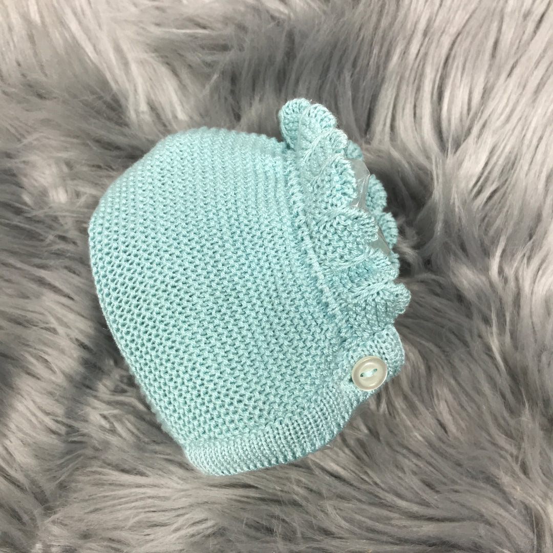 Water Green Spanish Knitted Bonnet