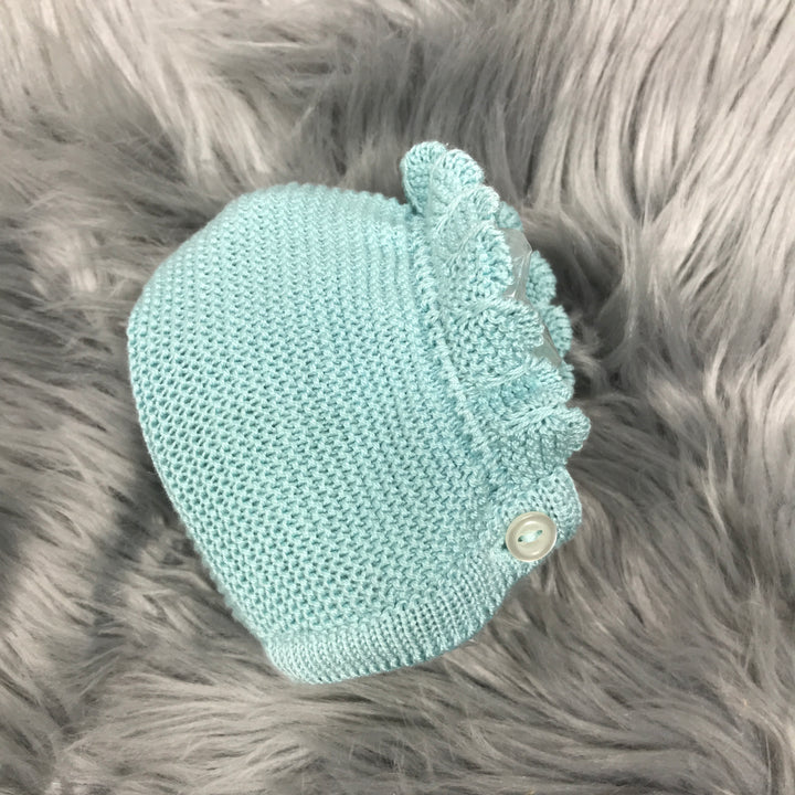 Water Green Spanish Knitted Bonnet