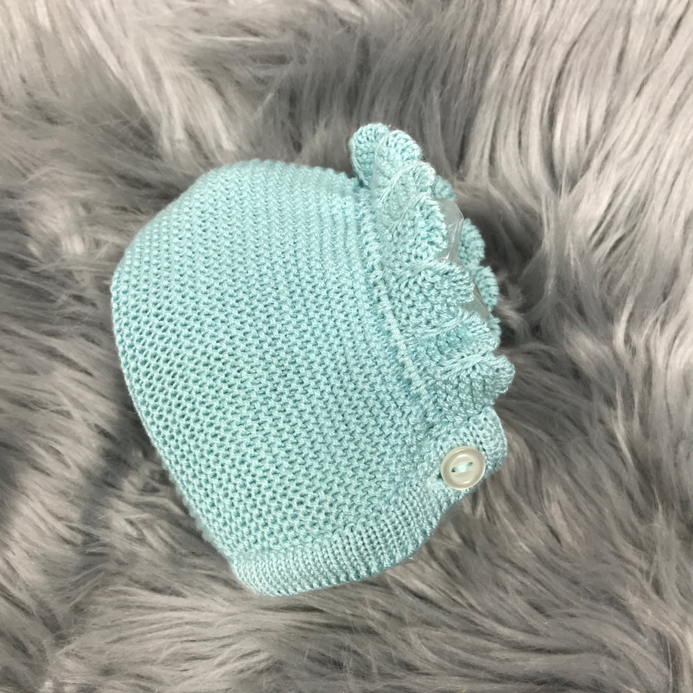 Water Green Spanish Knitted Bonnet