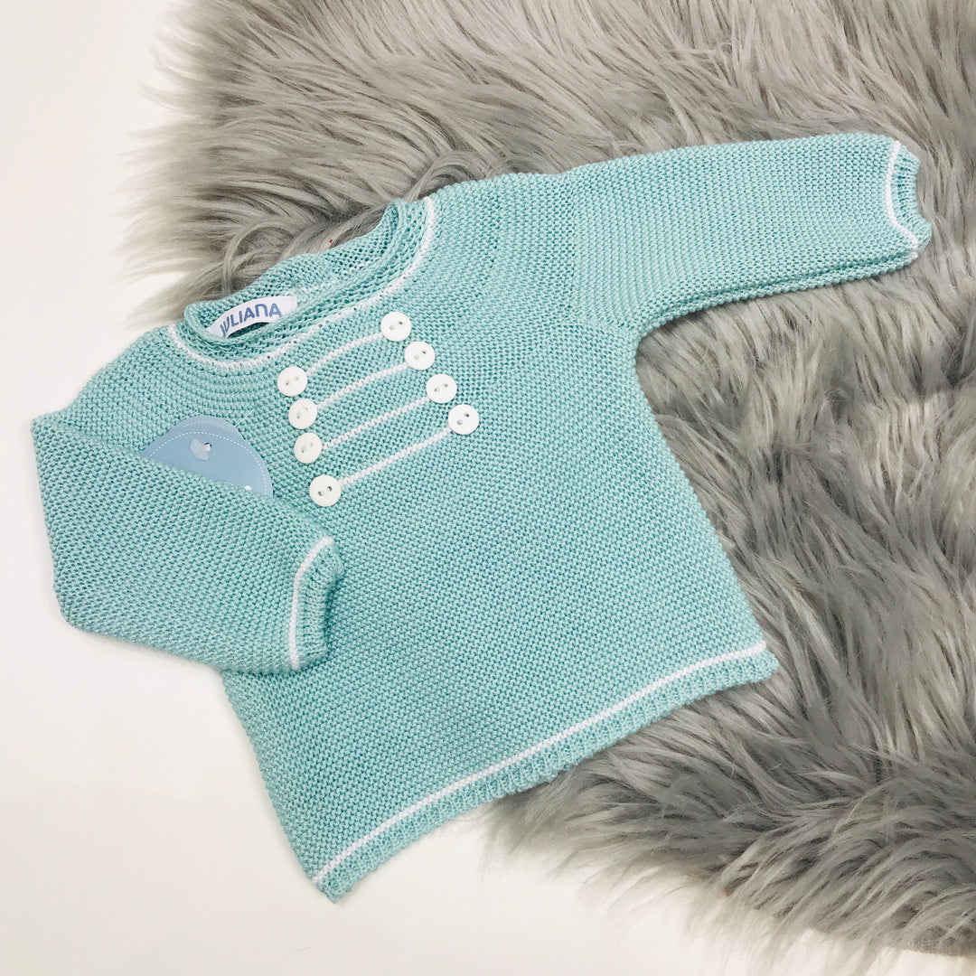 Water Green Spanish Knitted Top