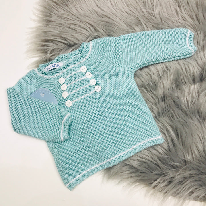 Water Green Spanish Knitted Top