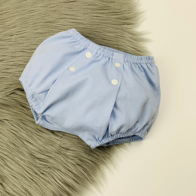 Babidu Sky Blue & White Top & Jam Pants Set Bows Baby Boutique