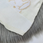 Cream & White Knit Pattern